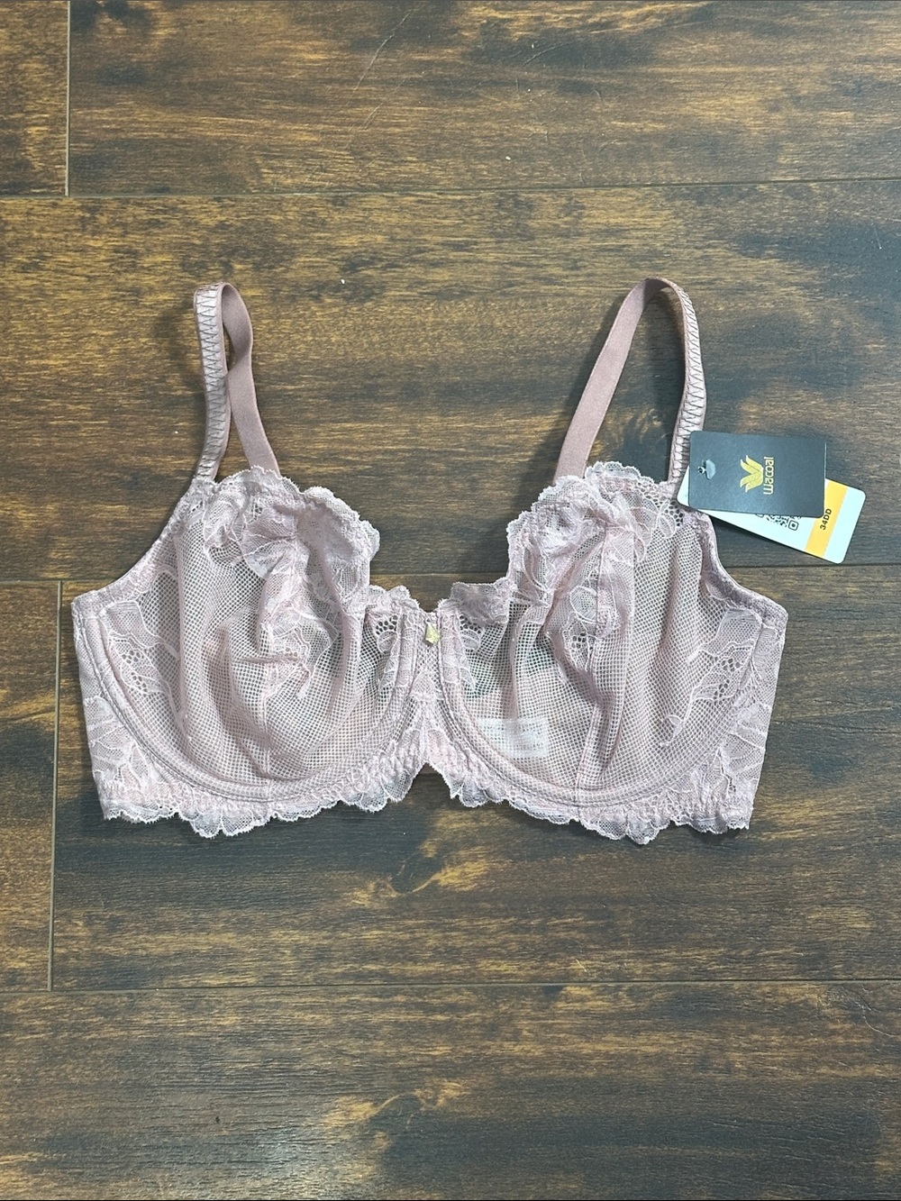 🌸 Wacoal 34DD Sheer Floral Lace Underwire Bra NWT✨